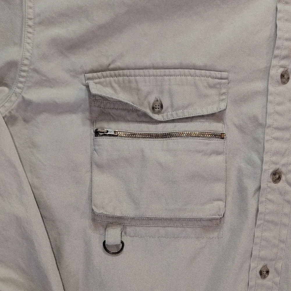 Banana Republic‎ Button-Down Beige Pocket Men's Shirt